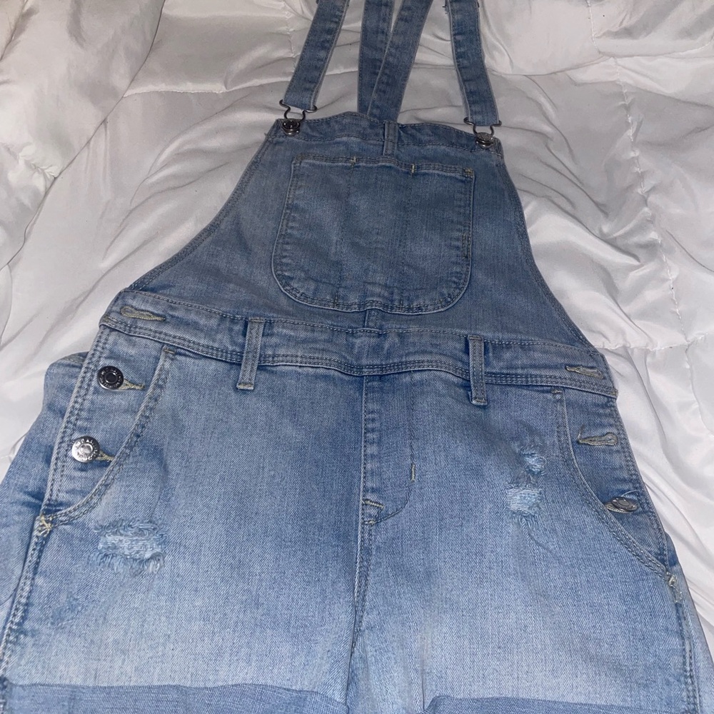 Old Navy Light Blue Denim Overalls